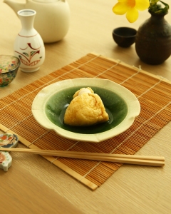 Mochi Kinchaku Fried Tofu with Rice Cake
